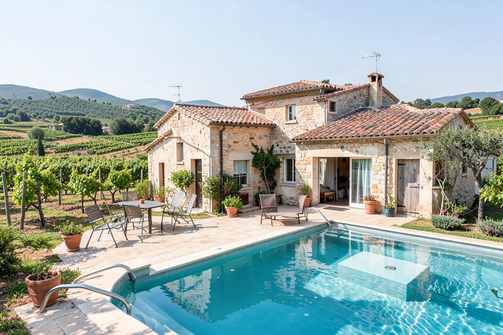 Exemple — Villa avec piscine et vue